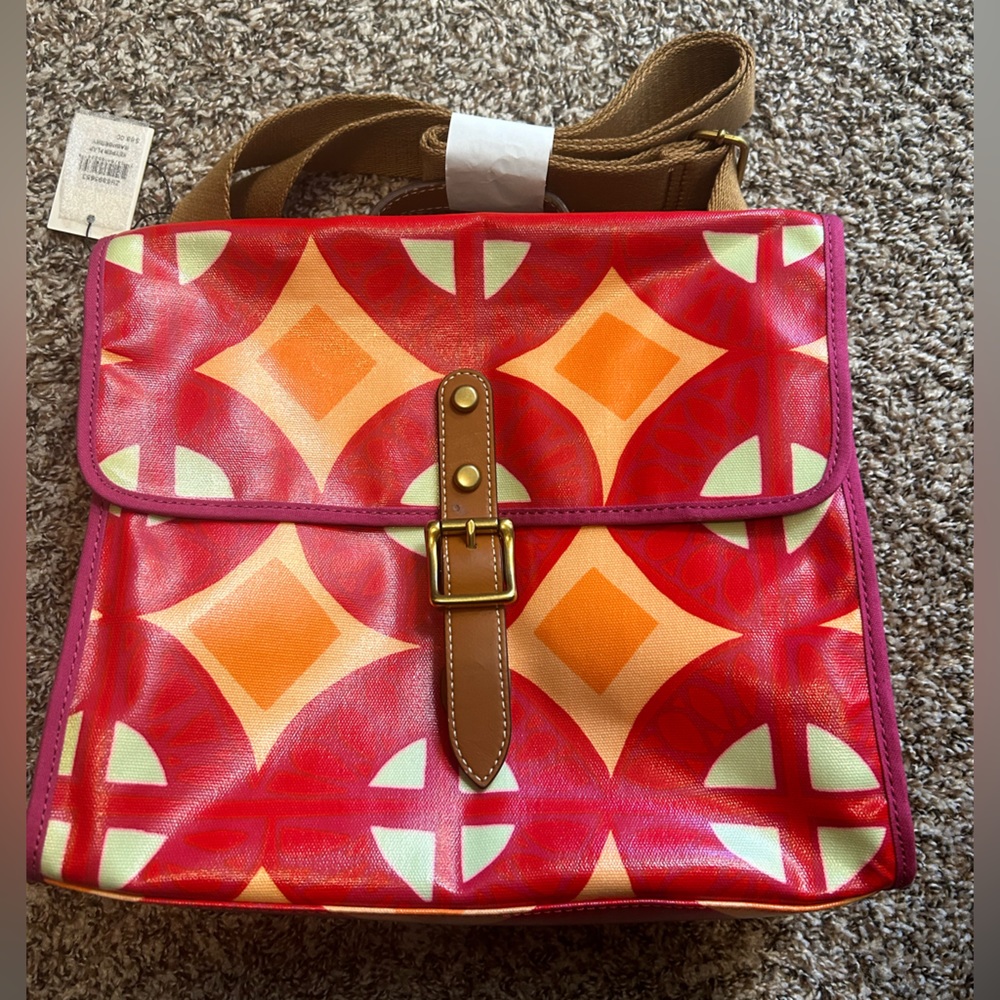 Fossil Key Per Flap crossbody